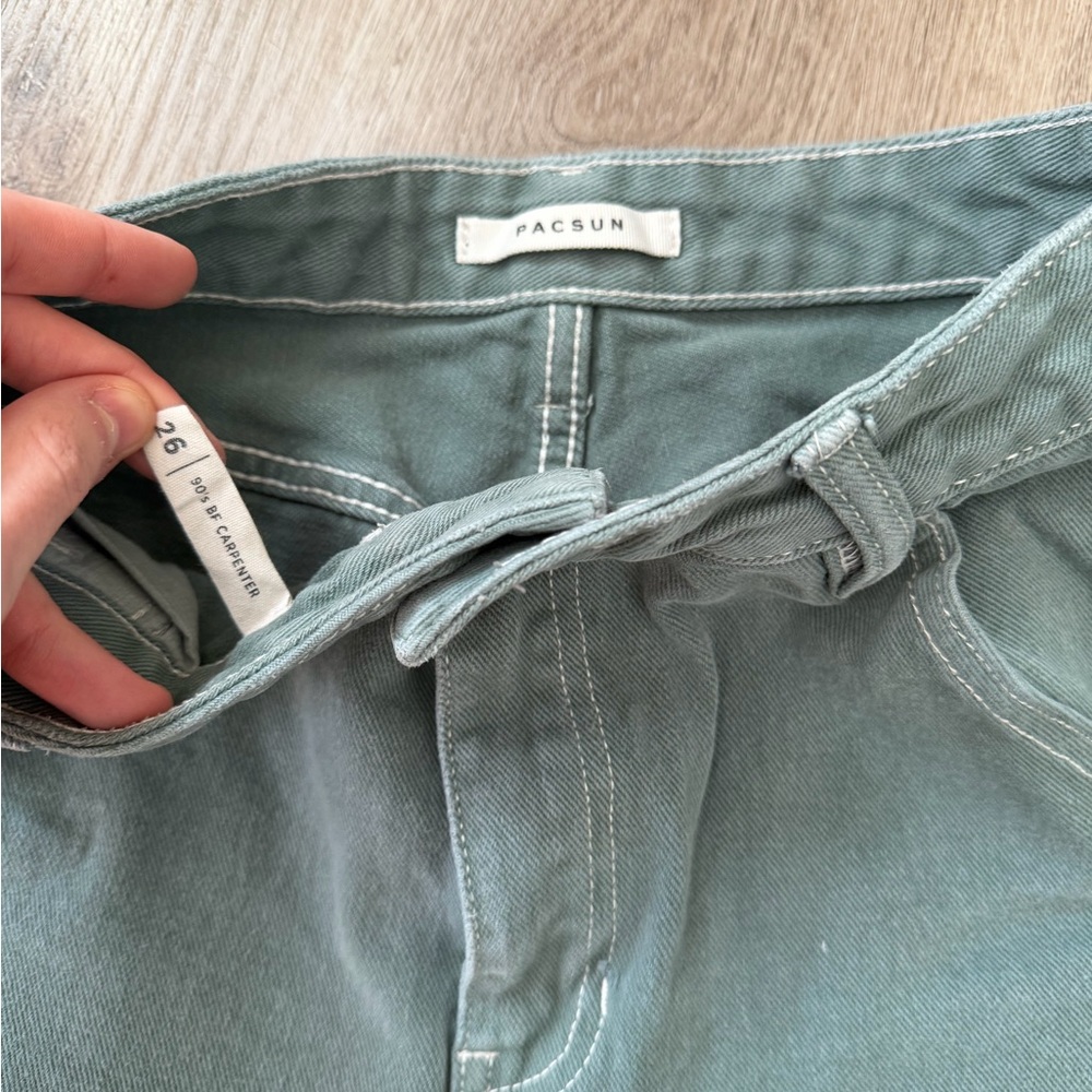 Women’s PacSun 90’s Boyfriend Carpenter Pants - Size 26 - Picture 2 of 5